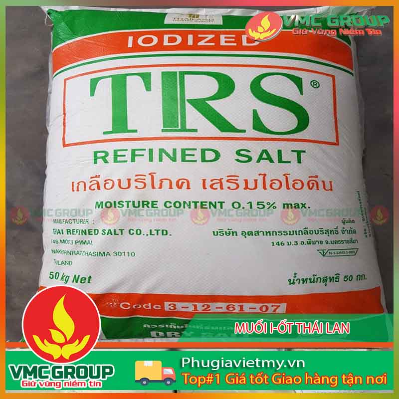MUOI I-OT - IODIZED SALT THAI LAN BAO 50KG