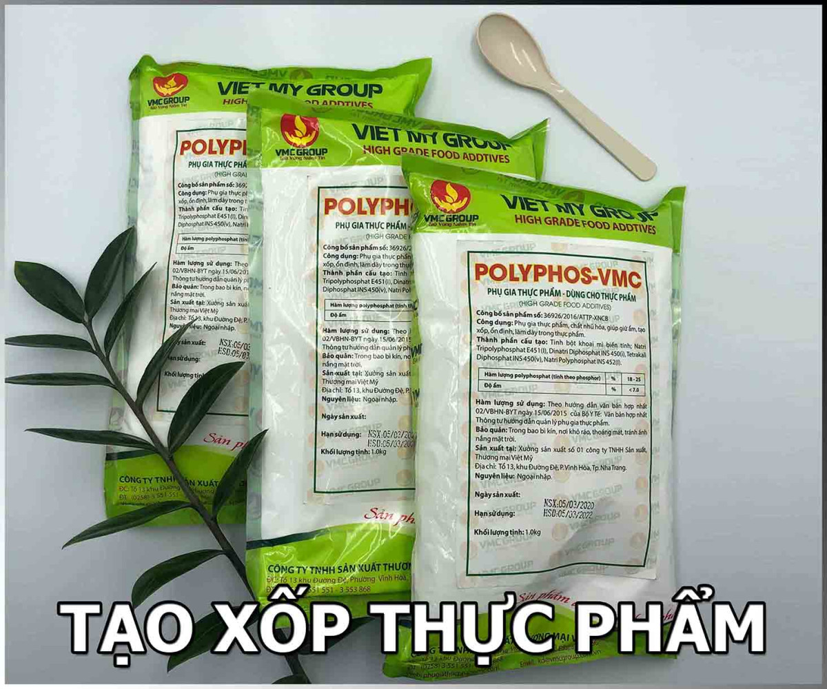 Chất tạo xốp giúp cải thiện cấu trúc thực phẩm