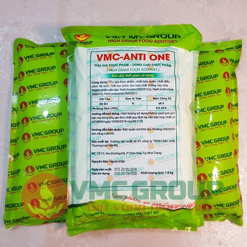 Phụ gia e281 tan tốt trong nước và dung môi hữu cơ