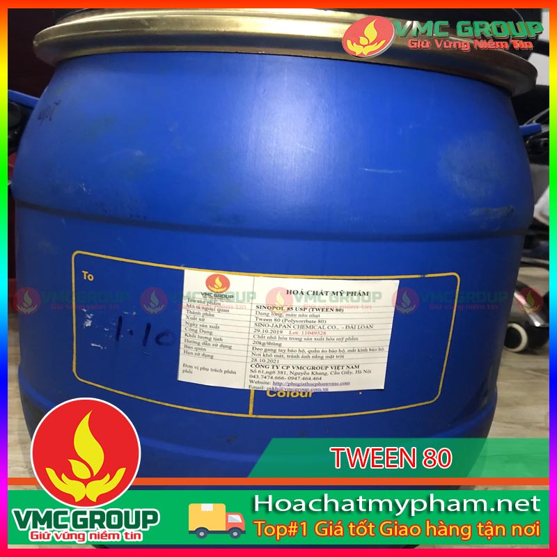 Mua phụ gia thực phẩm tween 80 tại Việt Mỹ chất lượng cao