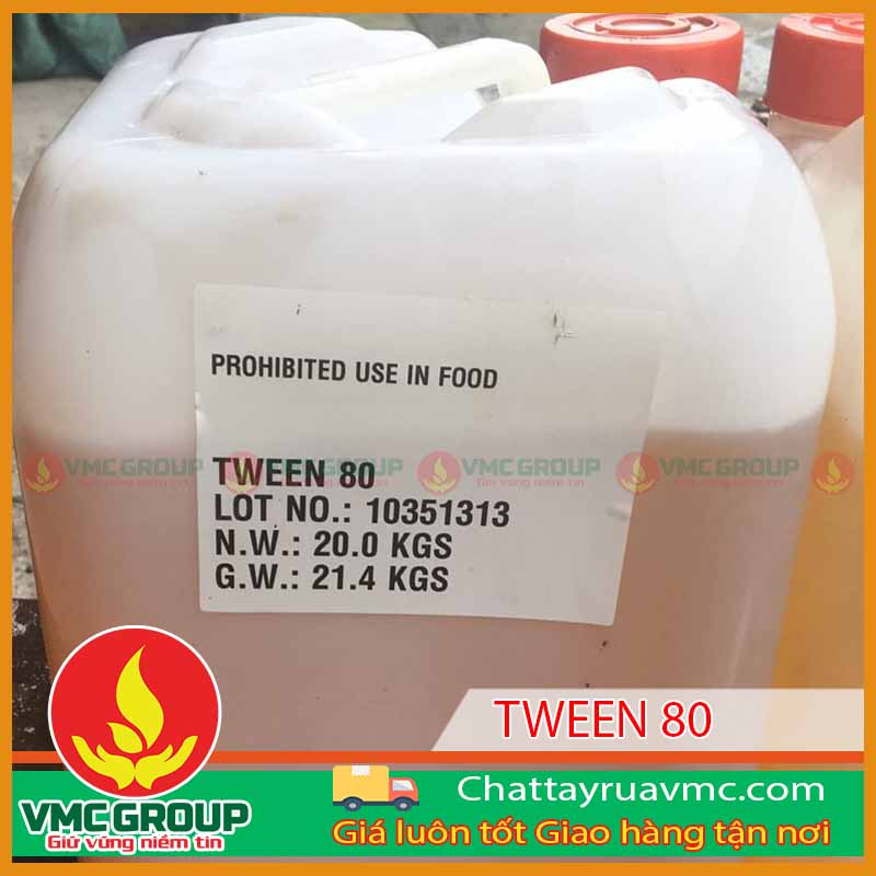 Tween 80 được ứng dụng nhiều trong ngành thực phẩm