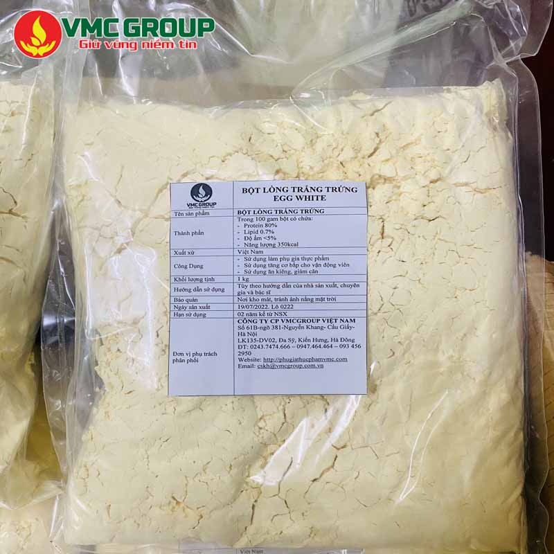 Giá bột lòng trắng trứng hiện nay bao nhiêu