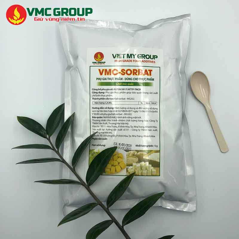 VMC sorbat - Phụ gia bảo quản đậu phụ