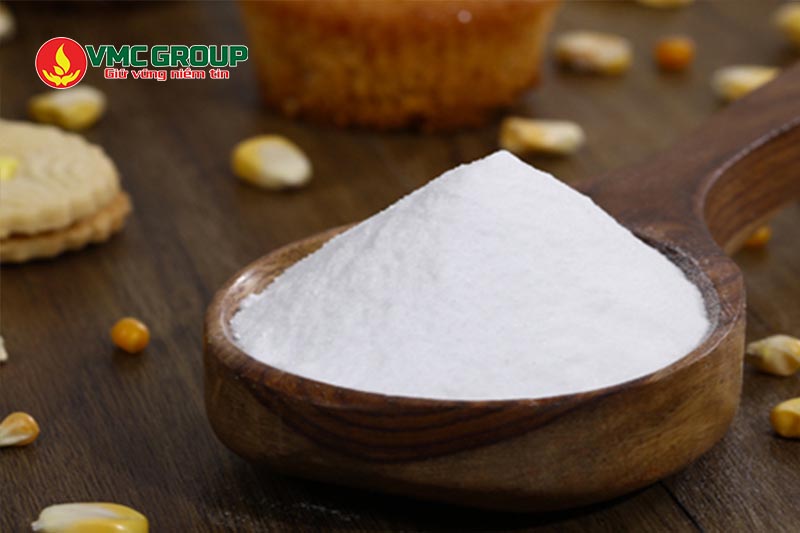 Dextrose Anhydrous có dạng bột mịn màu trắng
