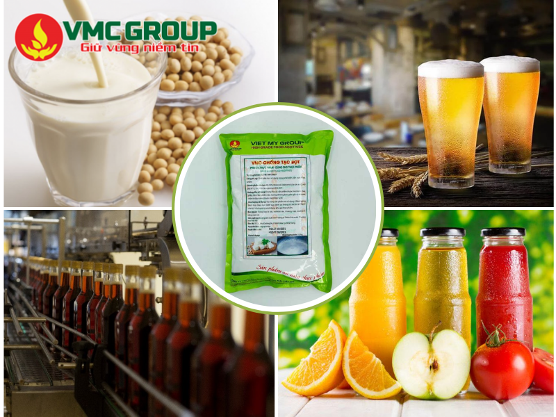 Ứng dụng của chất phá bọt trong sản xuất thực phẩm