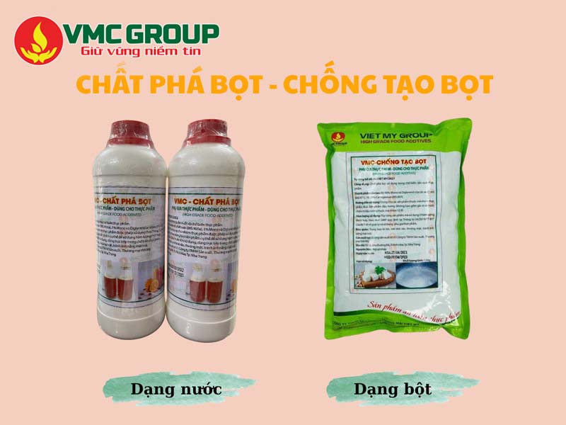 VMC chất phá bọt thực phẩm